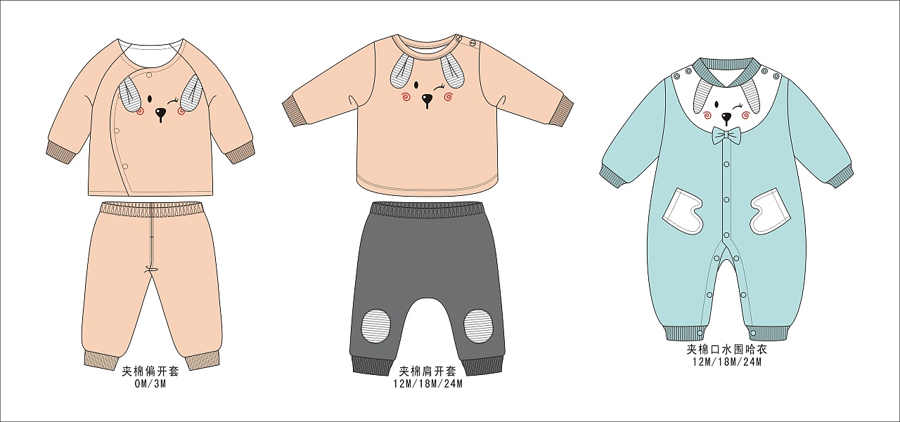 0-3岁婴童服饰设计|服装|儿童服饰|小羊芃芃 - 原创作品 - 站酷
