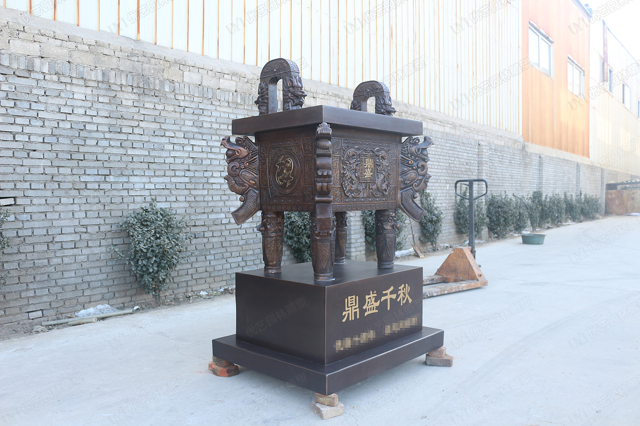 大型铜鼎雕塑