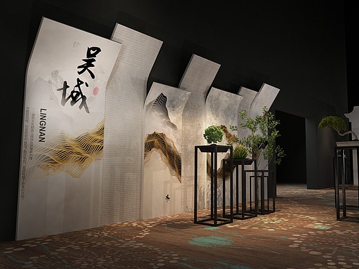 壹零壹舞美新中式风格场景舞台设计活动会议效果图