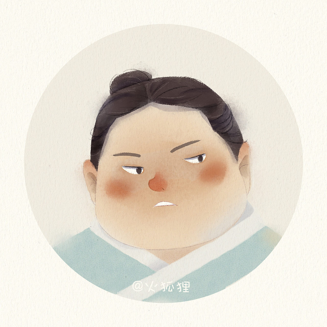 板绘水彩头像系列 #绿豆传#（图ZMTkxNDI2OTY4） - 儿童插画 - 站酷设计师火狐狸狸原创素材 - 站酷ZCOOL