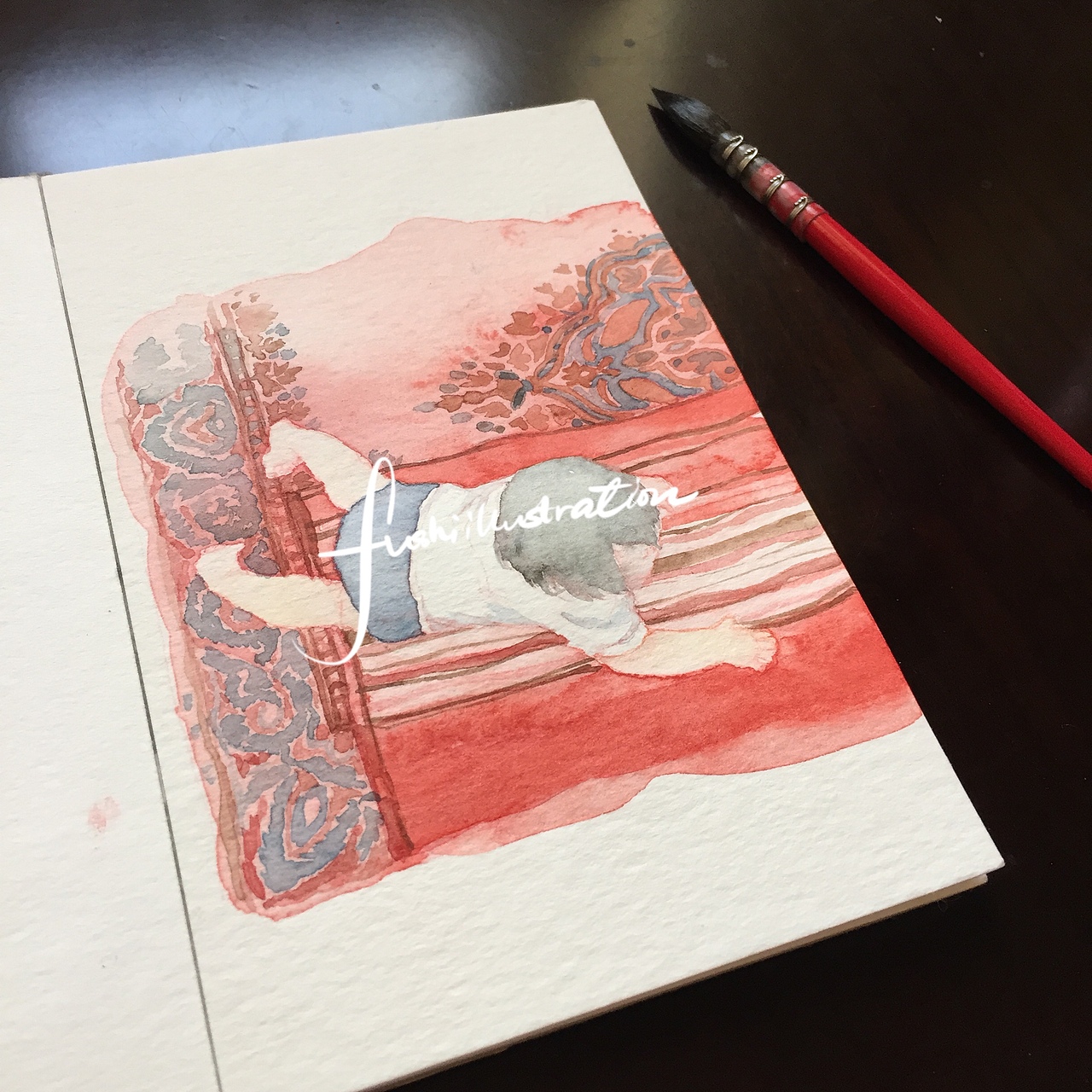 宝宝卡通肖像水彩画Ⅱ