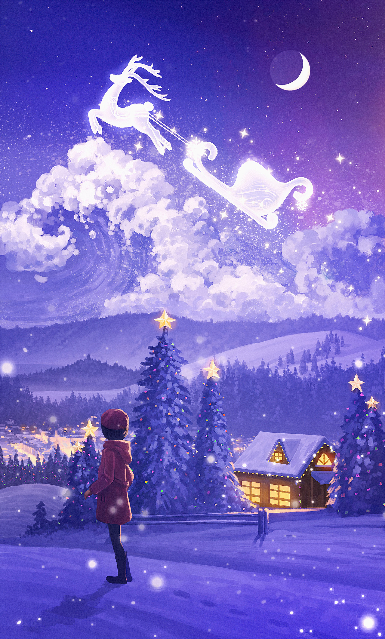 圣诞驯鹿（图ZMjYzMzExNDA0） - 创作习作 - 站酷设计师梨花湾原创素材 - 站酷ZCOOL