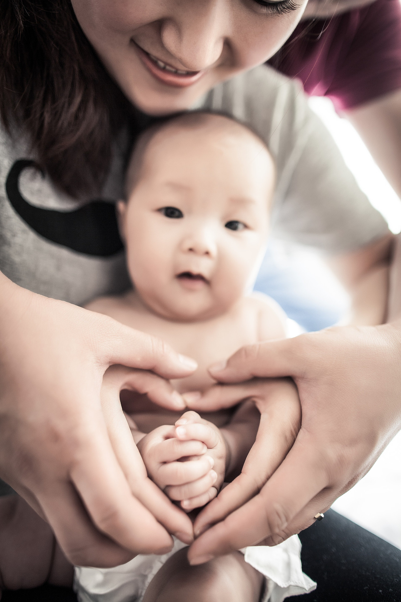 宝宝带来的幸福满满