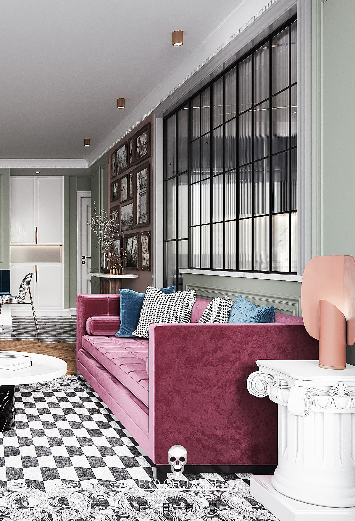 【白骨视觉】复古轻奢（图ZMTY0NjU2NTA0） - 家装设计 - 站酷设计师白骨视觉原创素材 - 站酷ZCOOL