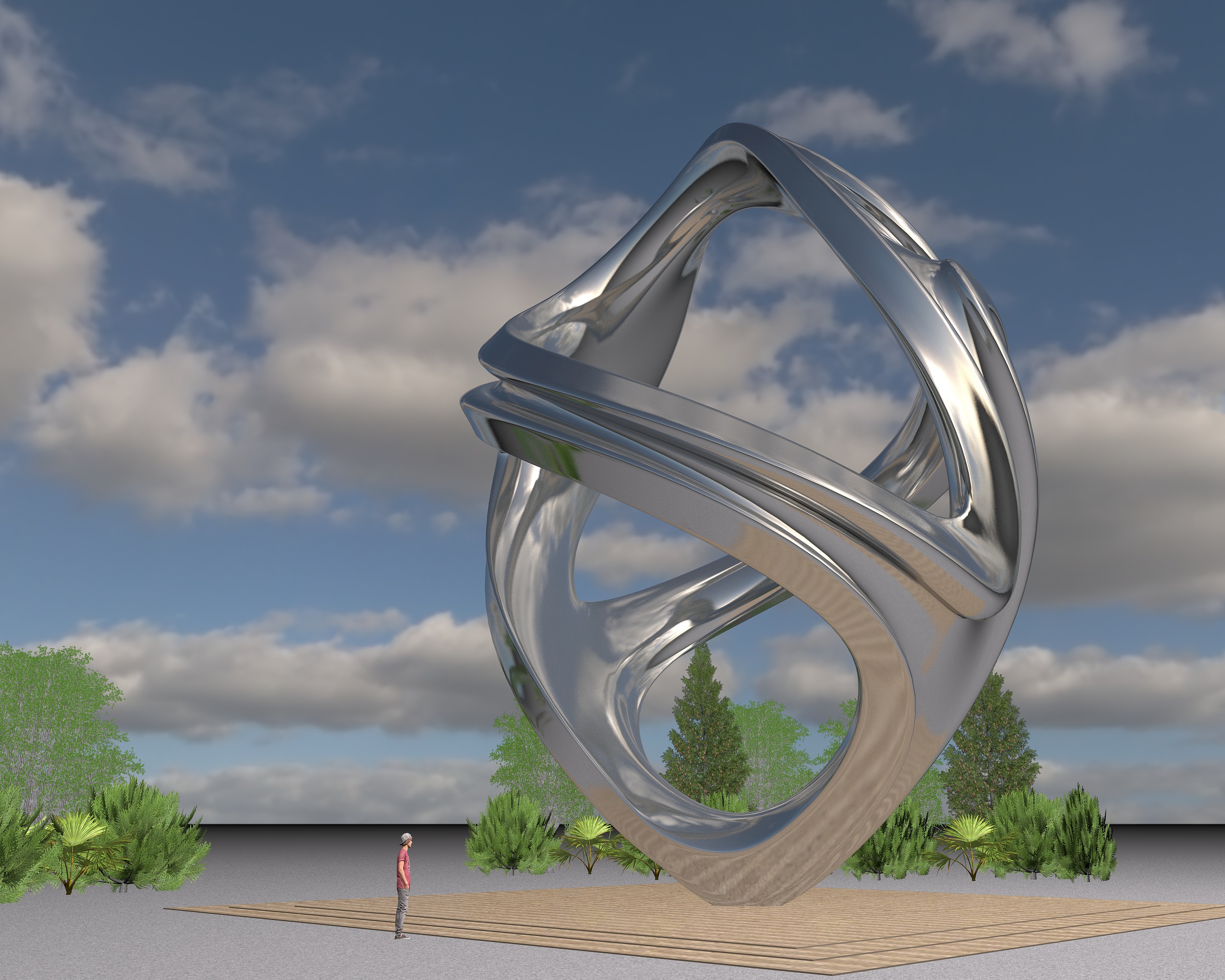 c4d城市雕塑