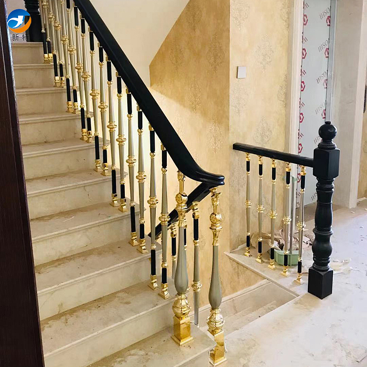 酒店轻奢铜本色楼梯扶手新设计方案