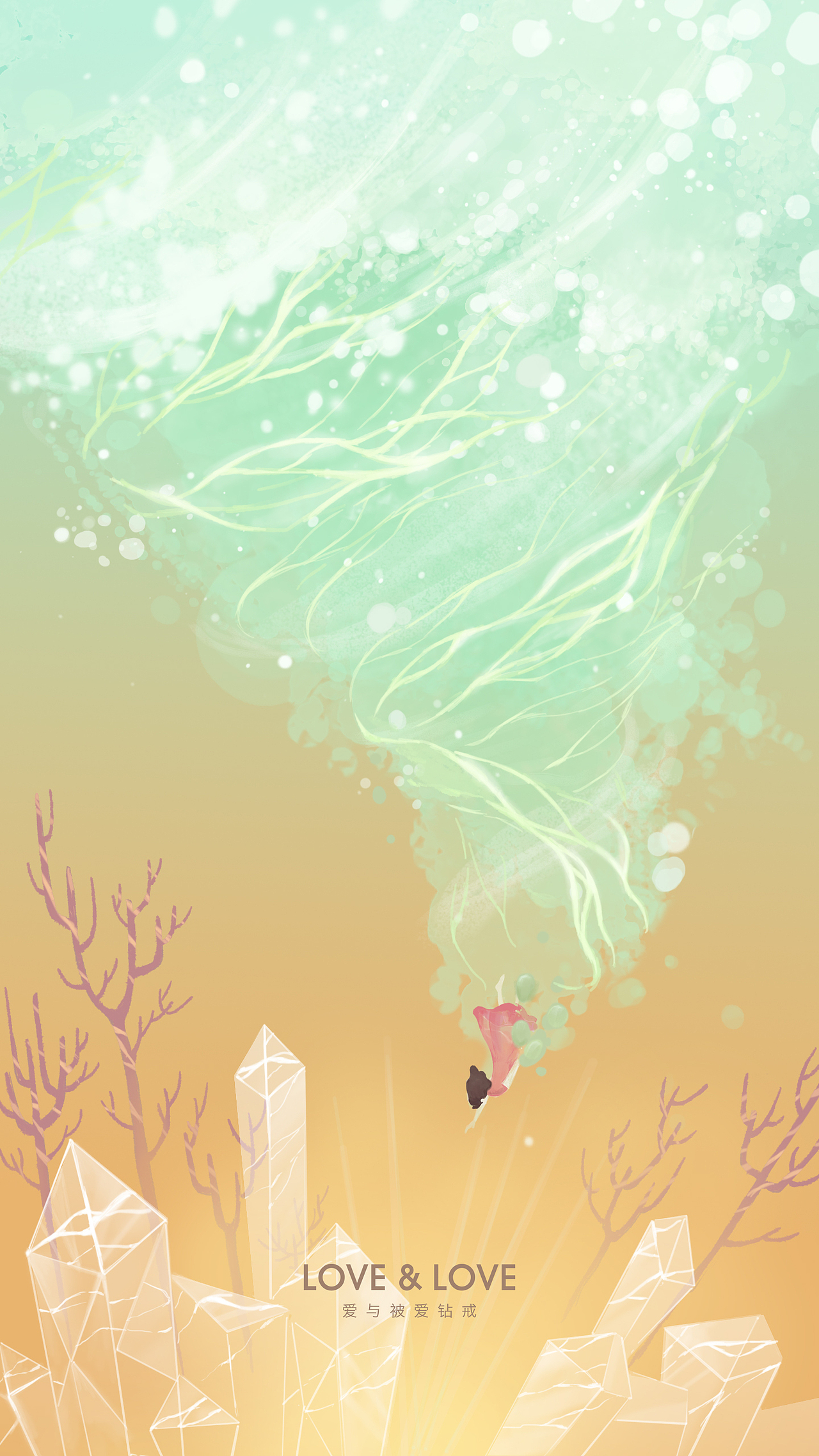 给LOVE&LOVE珠宝公司画的日更插图