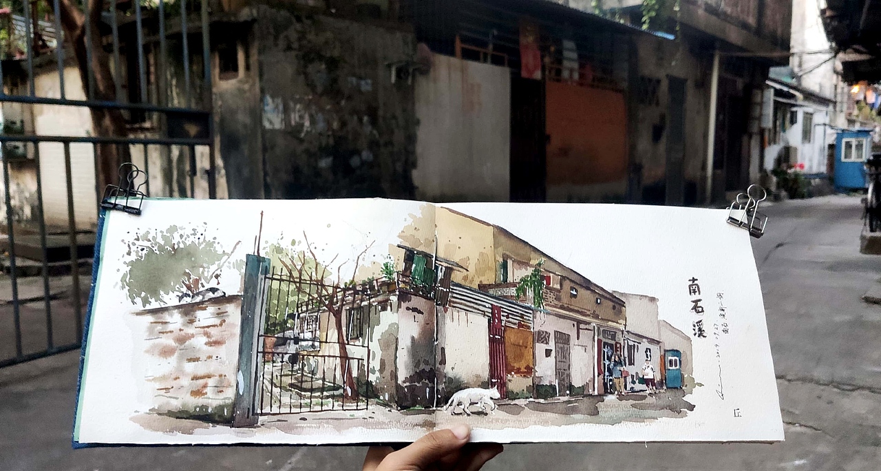 边走边画-南石西村