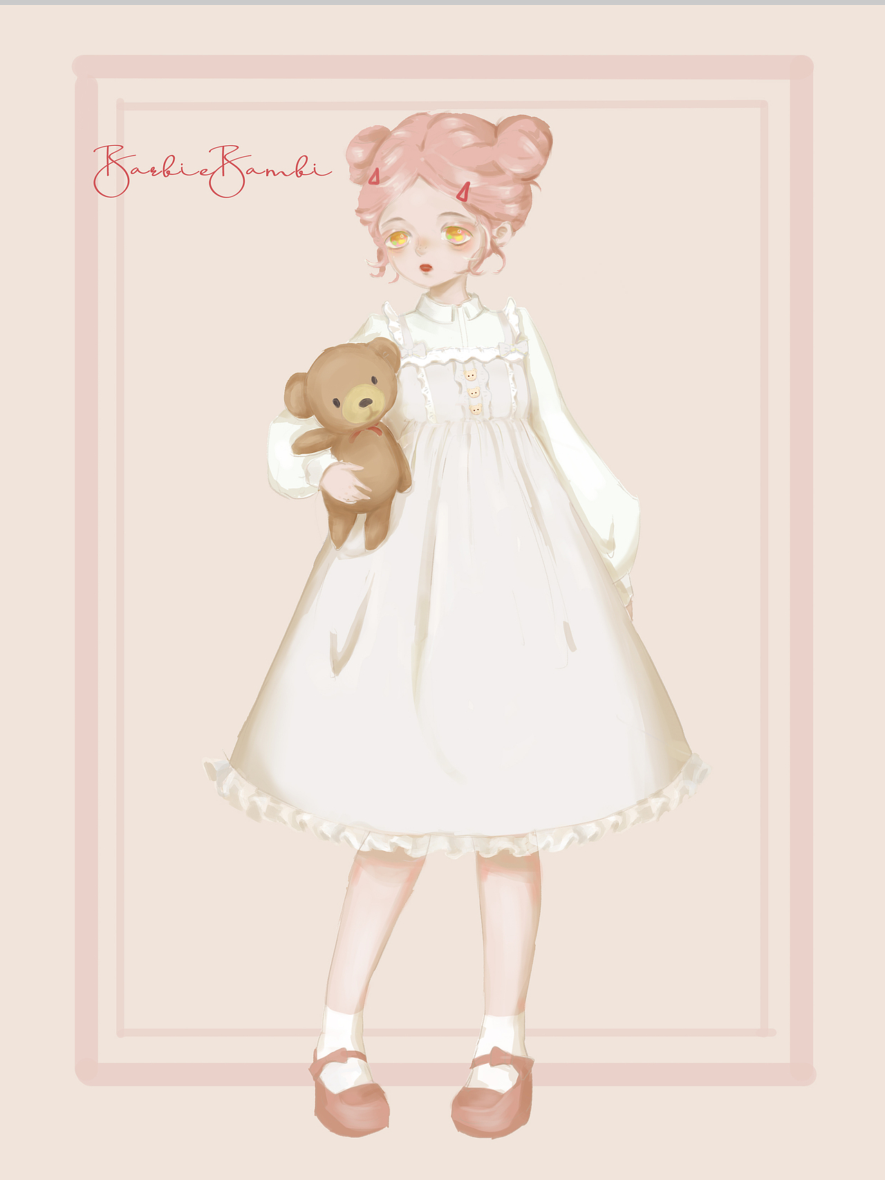 Barbie Bambi小裙子的立绘图透第二版