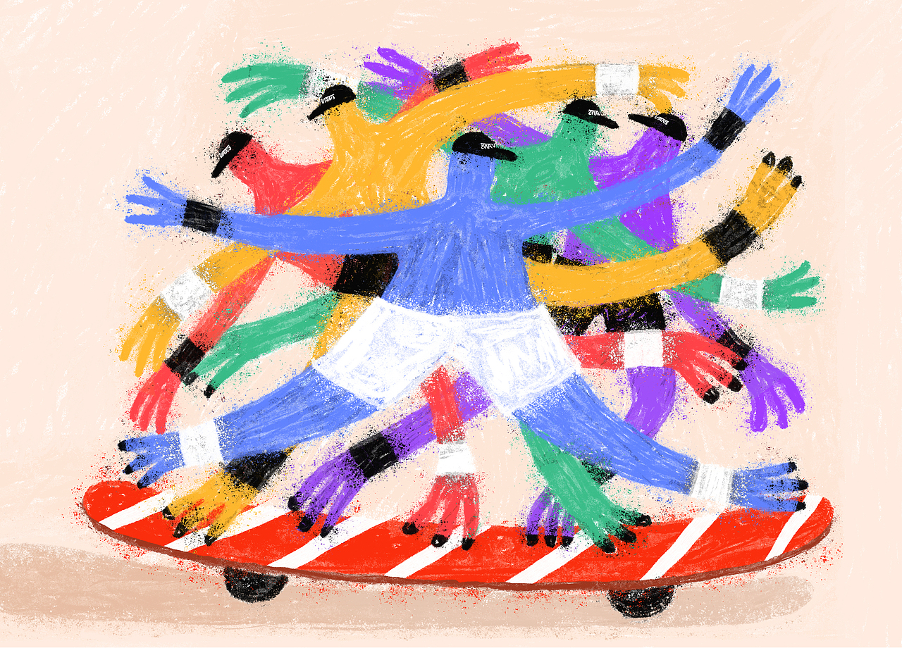 一路上都在涂鸦