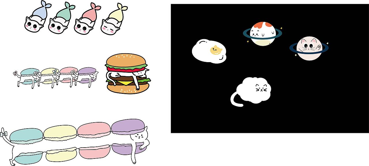 猫咪图创（图ZMjM5NjE4MDg0） - 图案 - 站酷设计师大红袍珍珠奶茶原创素材 - 站酷ZCOOL