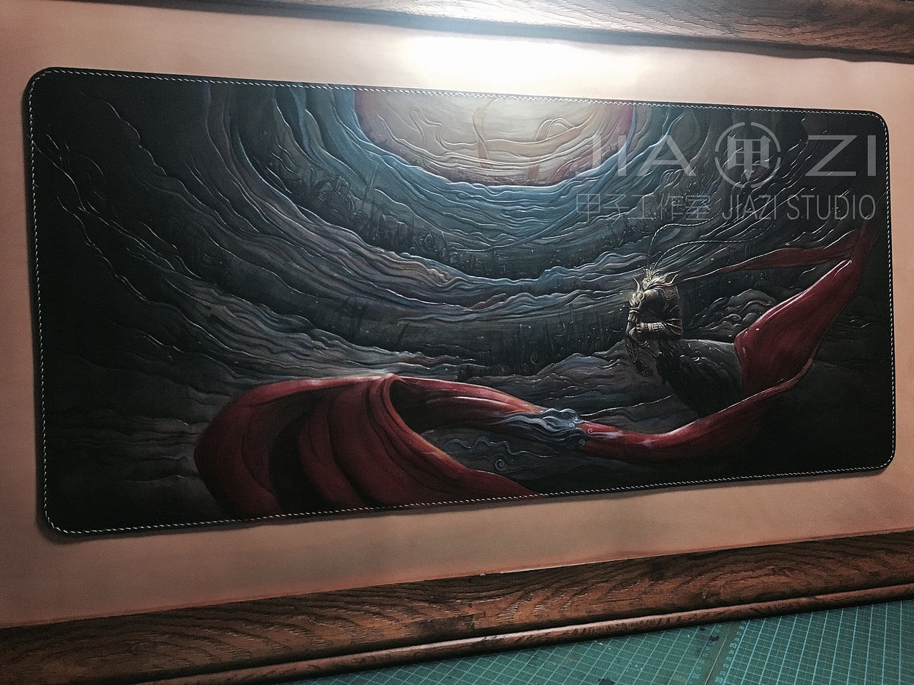 甲子工作室 大圣归来 皮雕皮艺装饰画（图ZNzQzMzg0MTY=） - 工艺品设计 - 站酷设计师甲子原创素材 - 站酷ZCOOL