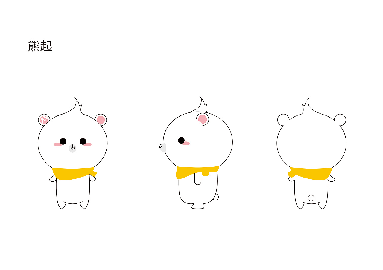 midea family熊小美一家 q版形象设计|平面|吉祥物|张张张rosh - 原创