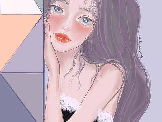 插畫，美女，頭像，楊冪（個人主頁-ZNTYyODMxMzI=） - 商業(yè)插畫 - 站酷設計師蛋蛋719原創(chuàng)素材 - 站酷ZCOOL