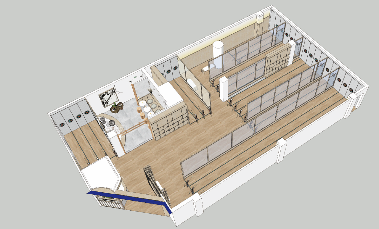 空间设计-南宁弓正射箭馆