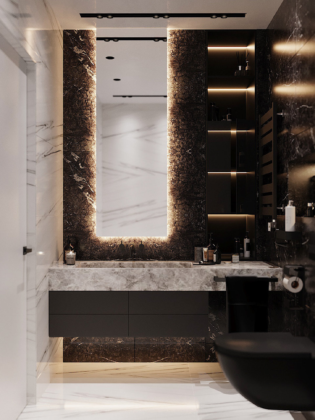 黑色系低调奢华（图ZMjAwNTMwNDg0） - 家装设计 - 站酷设计师壹晟空间BUILTLUX原创素材 - 站酷ZCOOL