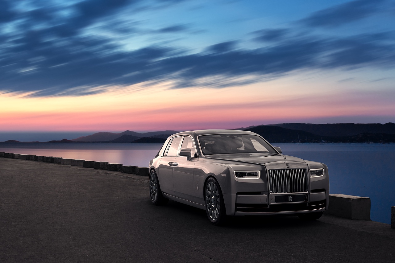 劳斯莱斯第八代幻影三亚拍摄