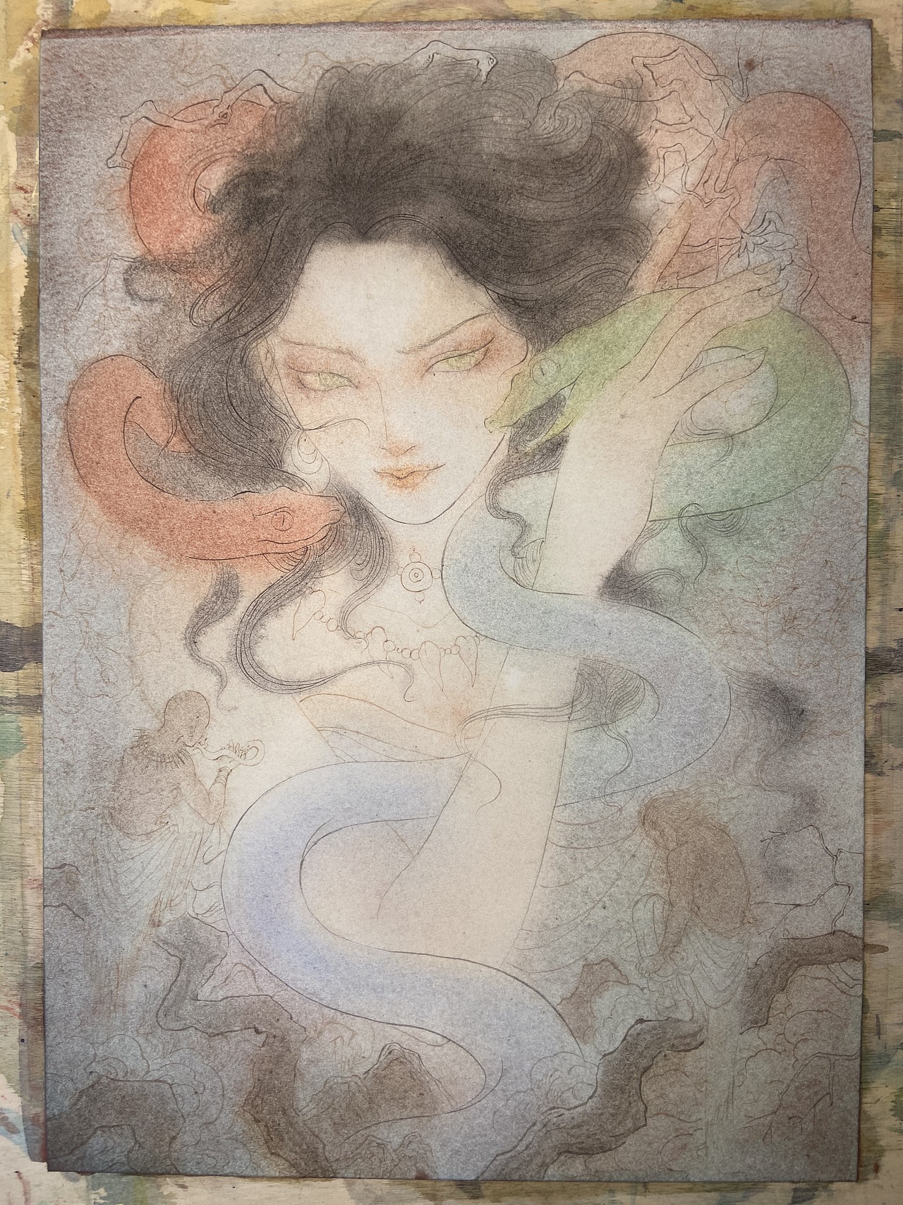 雨师妾手绘插画