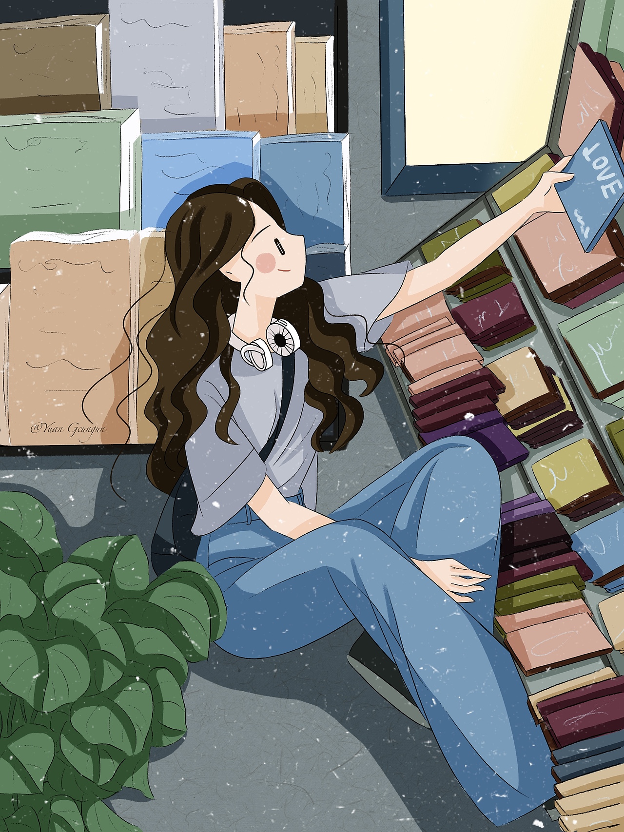 扁平化风格插画