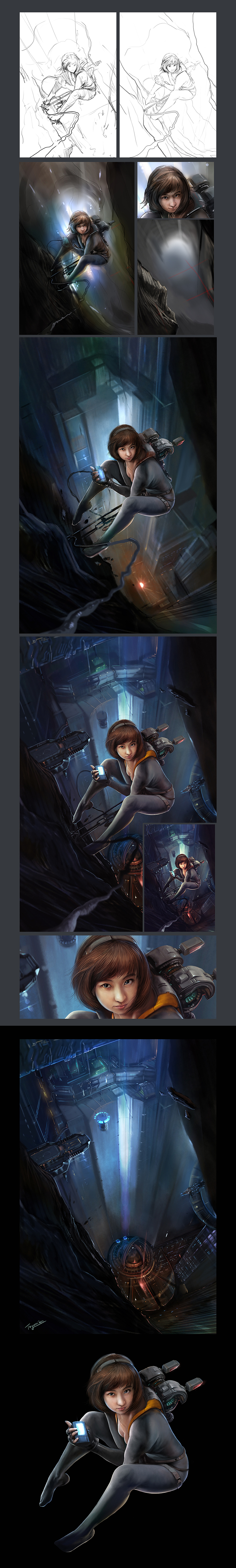 潜入（图ZNzExNzI5NTI=） - 商业插画 - 站酷设计师7006070原创素材 - 站酷ZCOOL