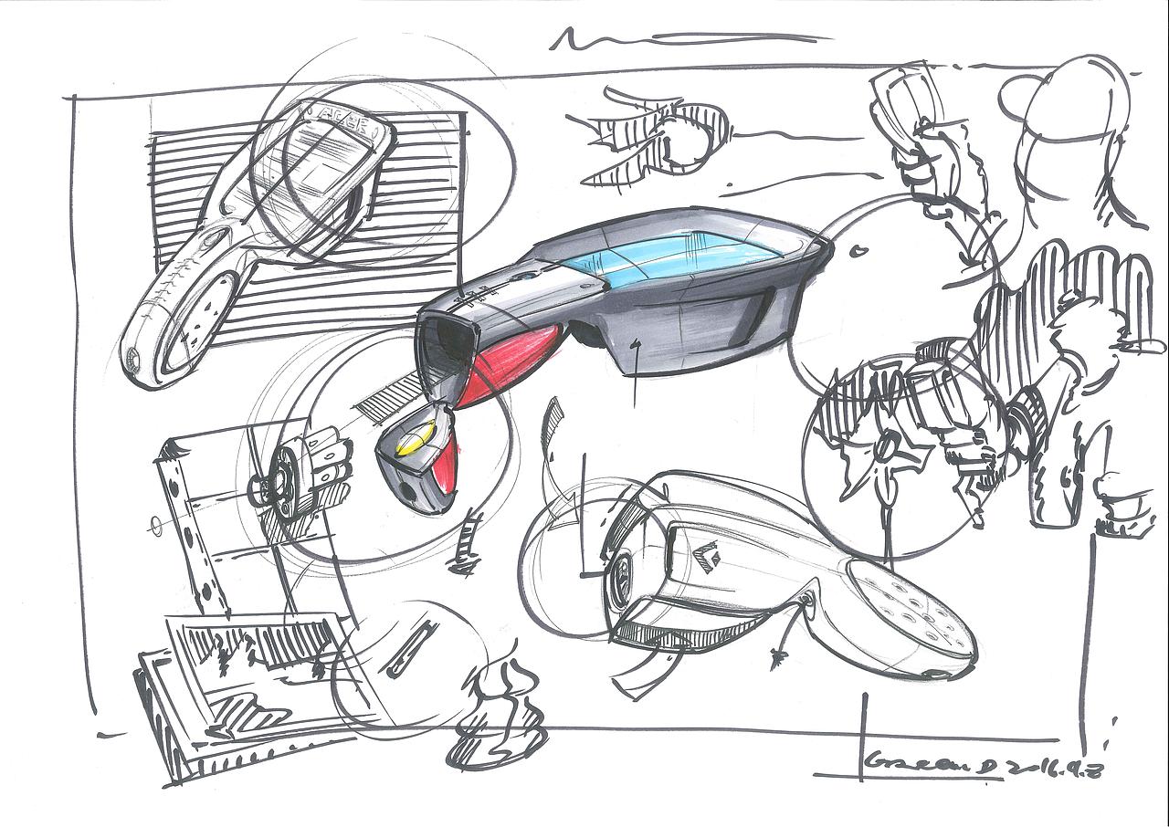 工业设计手绘之电子工具(这篇图多)