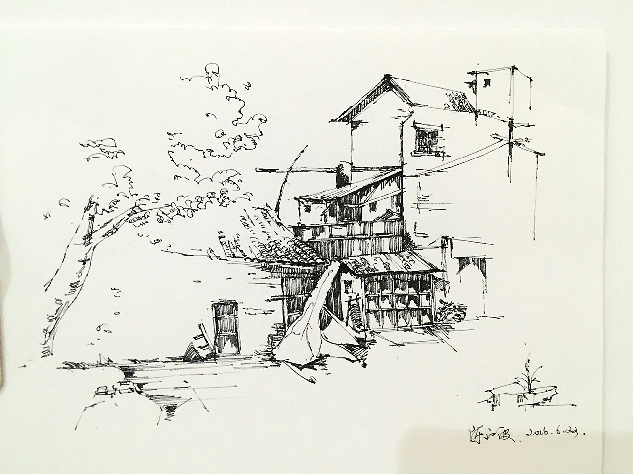 风景速写|纯艺术|绘画|孤独的灵魂者_临摹作品-站酷zcool