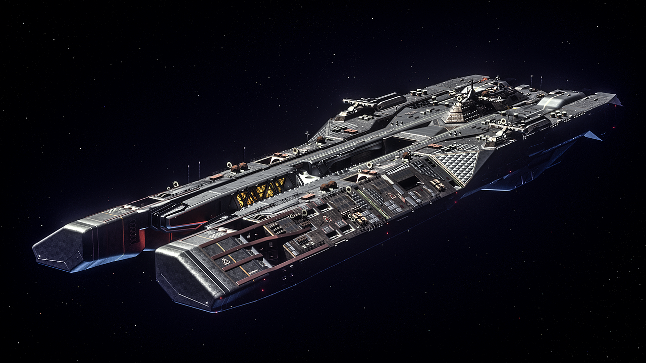 未来巨型宇宙飞船表现