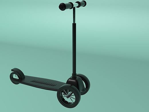 C4D脚踏板车建模