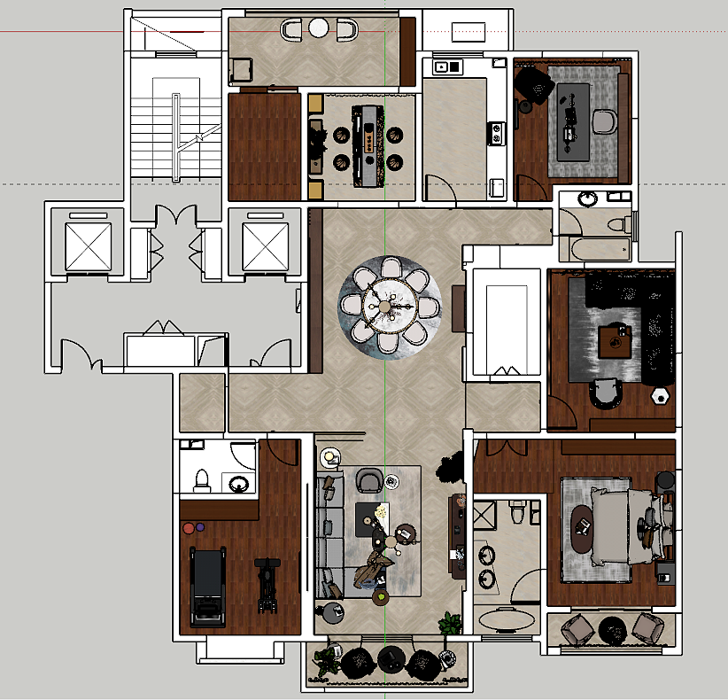 平层别墅软装（图ZMjAxMTM3NDky） - 家装设计 - 站酷设计师什么都不灰灰原创素材 - 站酷ZCOOL