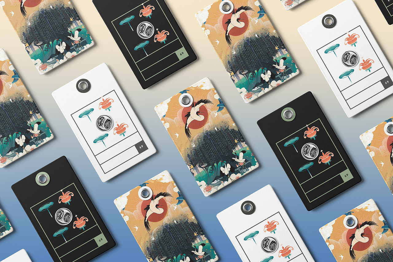 博物馆文创系列(4)| 黑顶鹤 插画