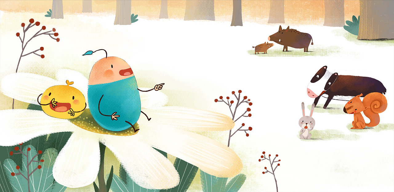 小羚牛|插画|儿童插画|hello蓝豆_原创作品-站酷zcool