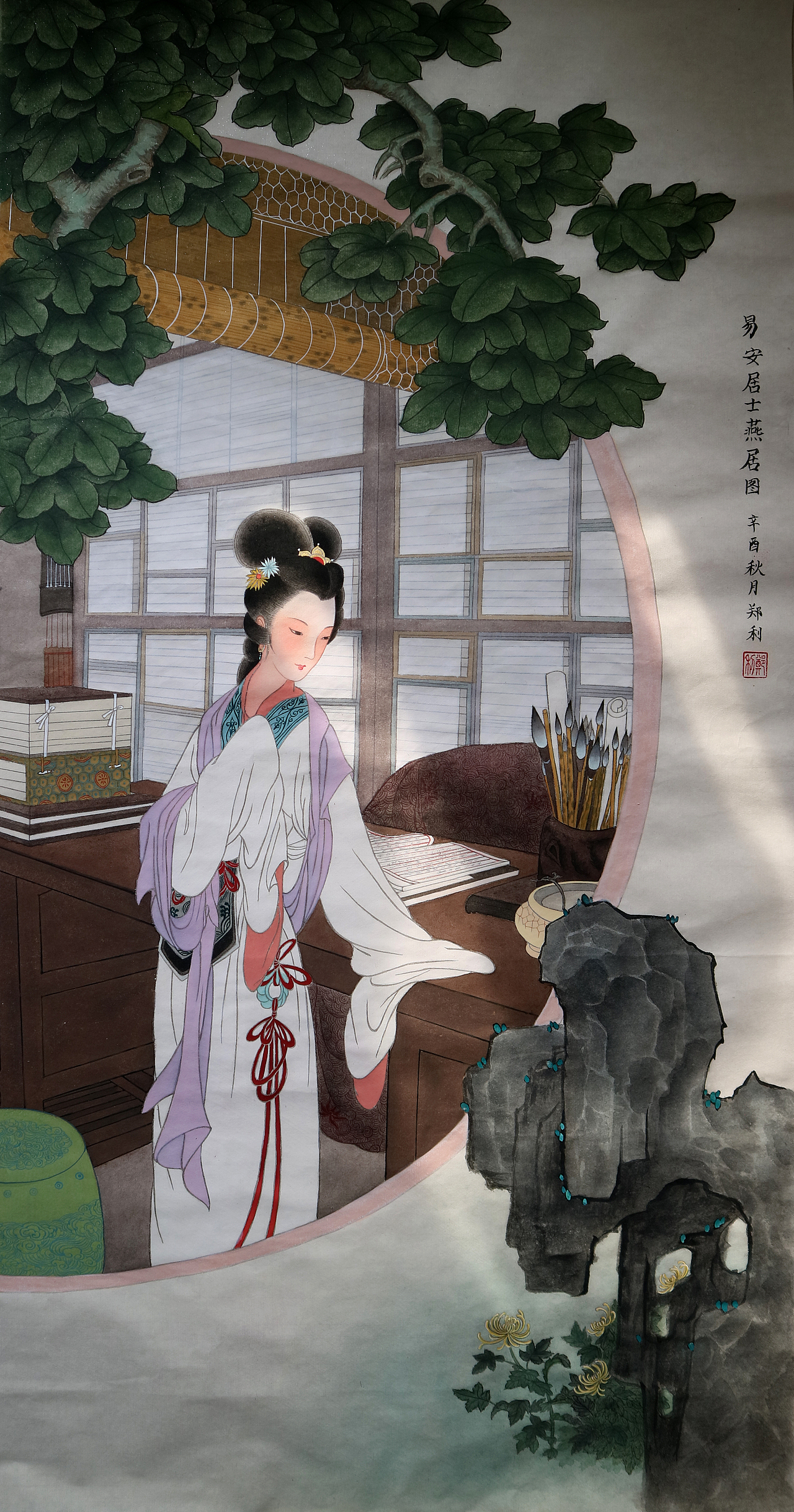 临摹《李清照》（图ZMTM2NTIxMzA4） - 绘画 - 站酷设计师无所住生其心原创素材 - 站酷ZCOOL