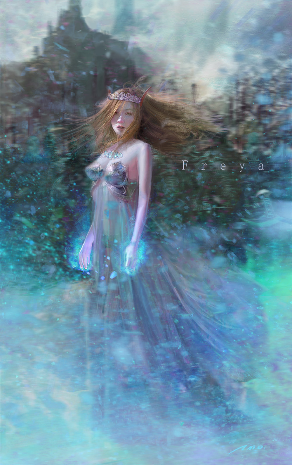 高端三维女性角色《精灵法师》