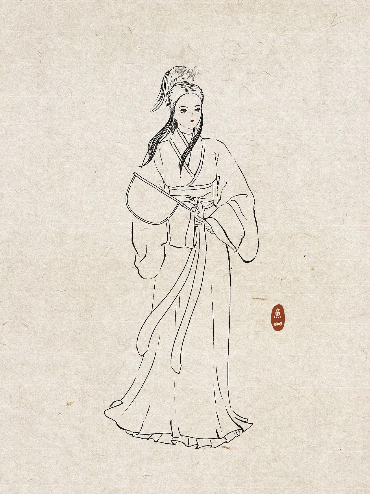 古风桂花汉服美女花神（图ZMzYxOTExMTA4） - 创作习作 - 站酷设计师鱼蛋仔的mama原创素材 - 站酷ZCOOL