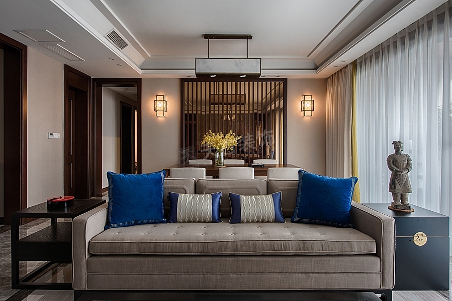 重庆雍江翠湖平层装修方案,重庆天地新中式装修效果图