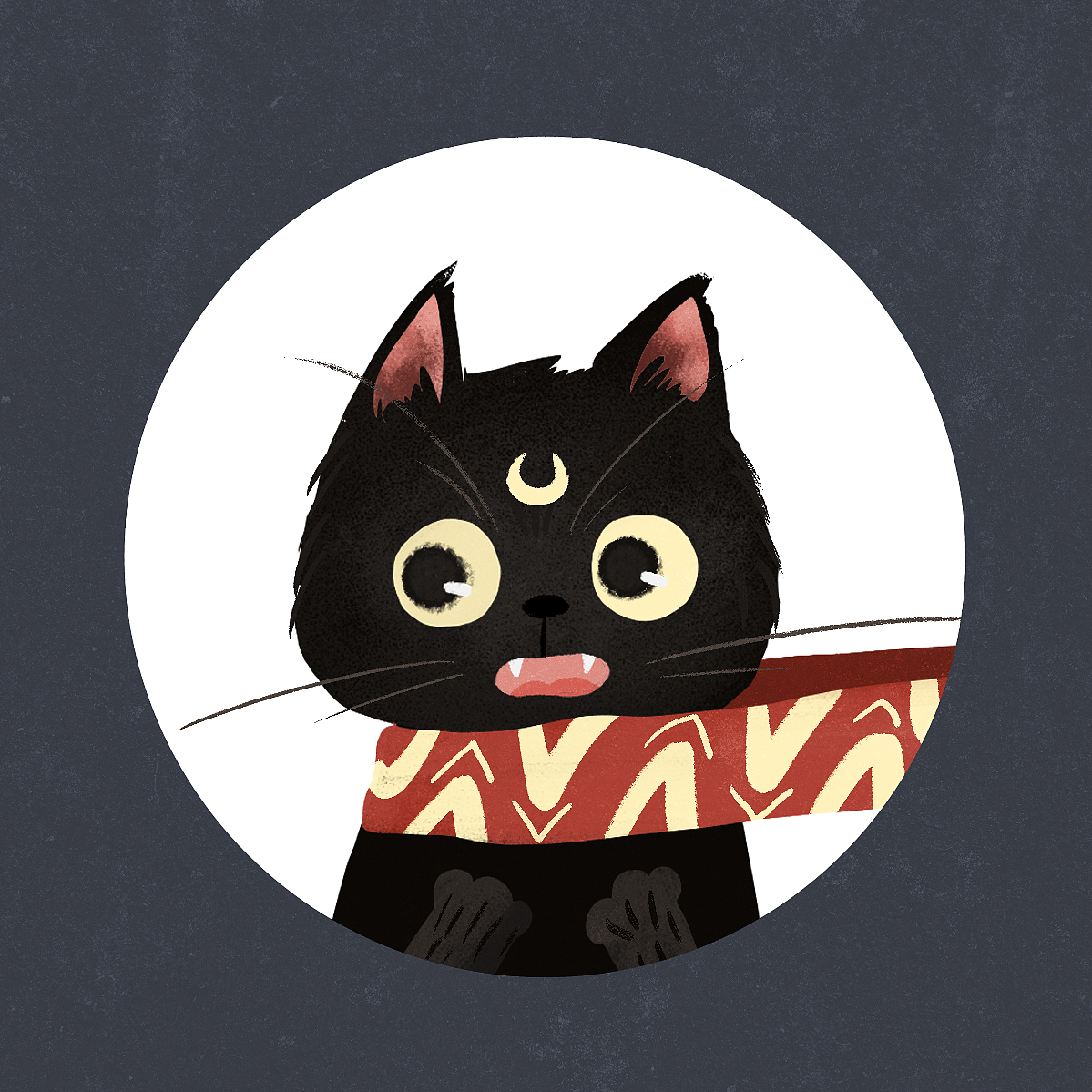 吸猫头像（图ZOTk0NDkzNDA=） - 儿童插画 - 站酷设计师只Si个画画的原创素材 - 站酷ZCOOL