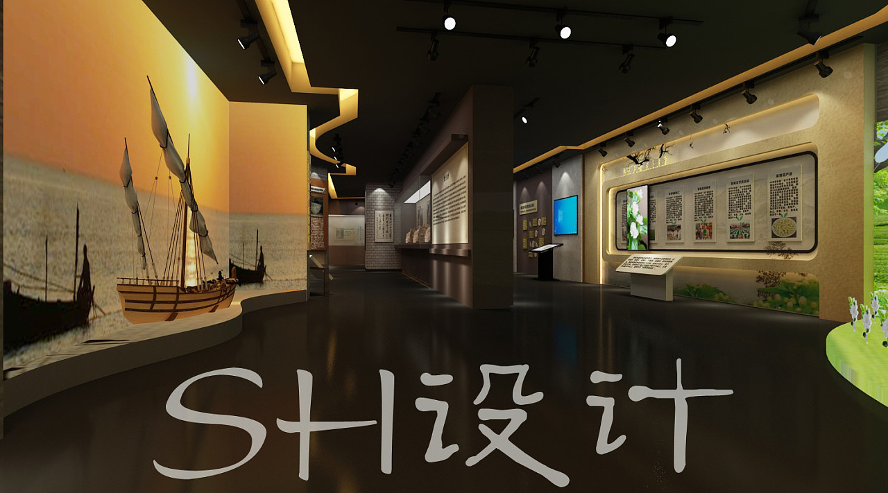 横县博物馆文化馆展厅设计效果图