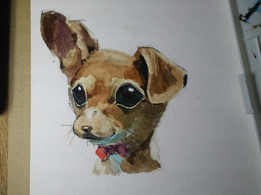 水彩小狗（個(gè)人主頁(yè)-ZMjUyMDkxODA=） - 繪畫(huà) - 站酷設(shè)計(jì)師Yuan_苑宇恒原創(chuàng)素材 - 站酷ZCOOL