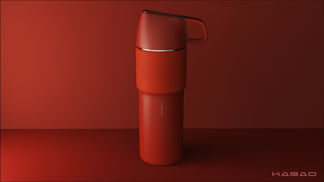 哈士奇设计作品 - 保温杯