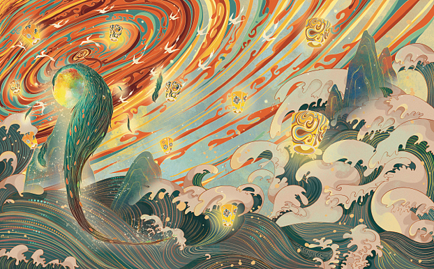 国潮插画（图ZMzE4Njk0NjQw） - 商业插画 - 站酷设计师异耳兔原创素材 - 站酷ZCOOL