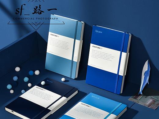 本子灯塔笔记本拍摄