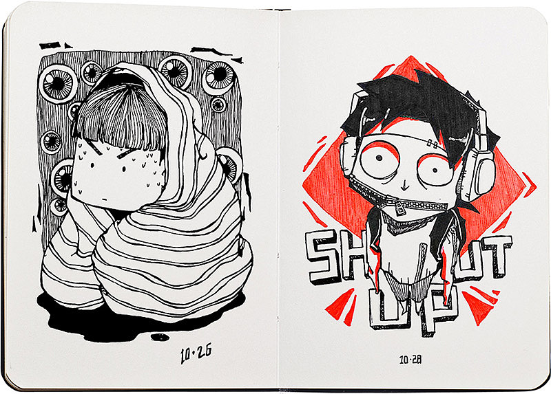 11-12月插画练习（图ZMTAxNjY4MzI0） - 创作习作 - 站酷设计师王温柔原创素材 - 站酷ZCOOL