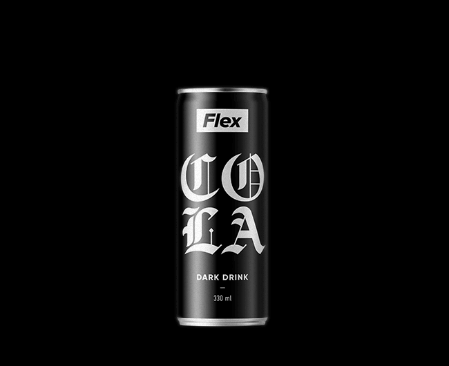 Flex Cola. Dark Drink.（图ZMjM2NDYxNTg0） - 包装 - 站酷设计师Wysota原创素材 - 站酷ZCOOL