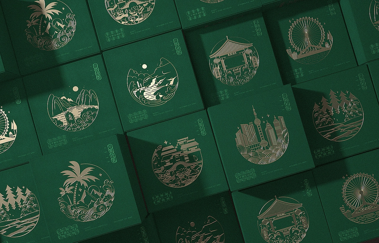 中秋月饼/千里江山月