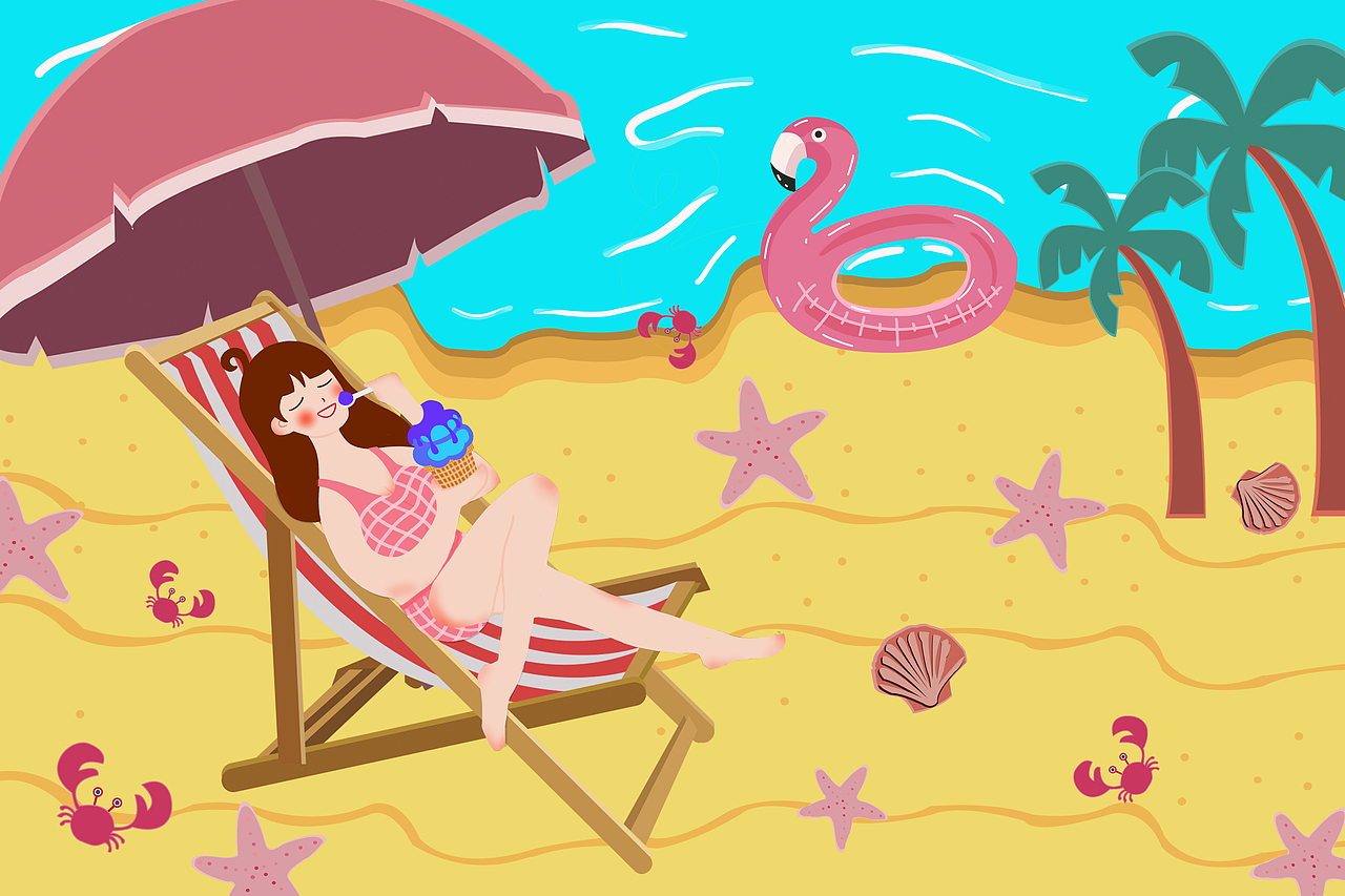 夏|插画|艺术插画|arielz_原创作品-站酷zcool