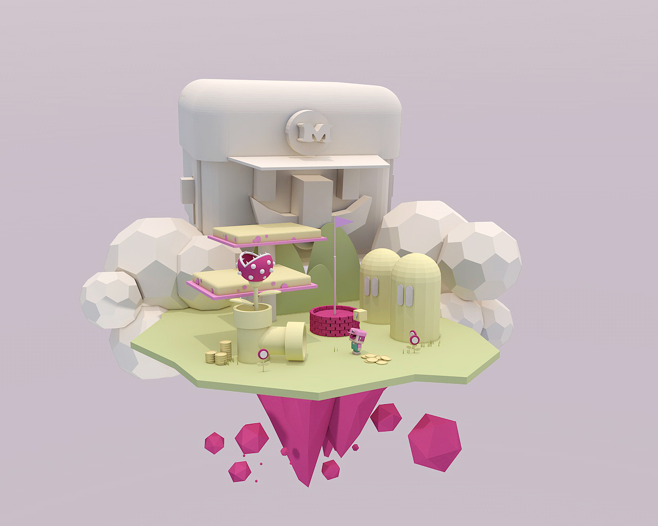 建模|三维|场景|球球不忙_原创作品-站酷zcool