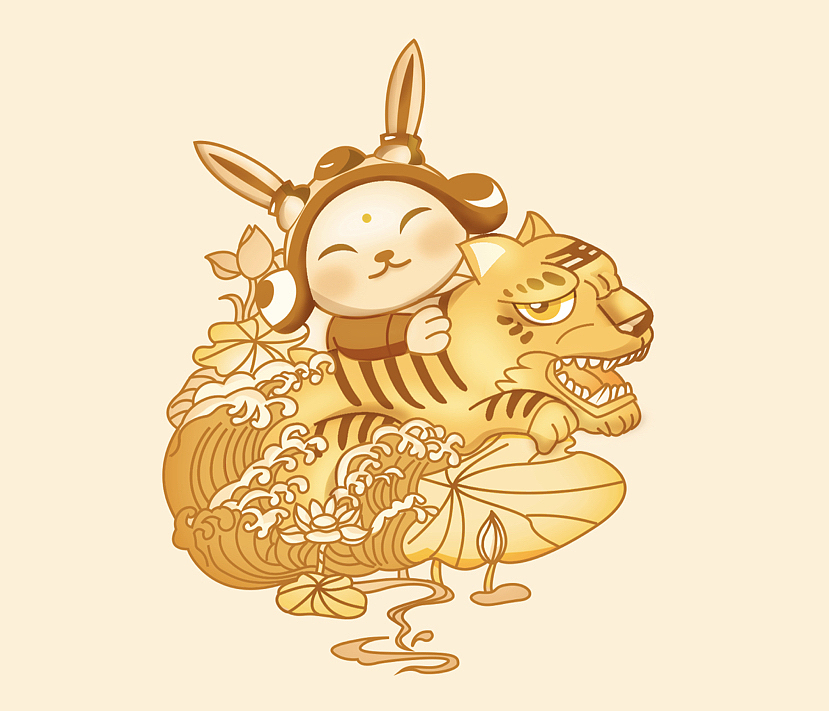 迎財神·一起發財！（图ZMzI4MzM4MDg4） - 创作习作 - 站酷设计师addysoho原创素材 - 站酷ZCOOL