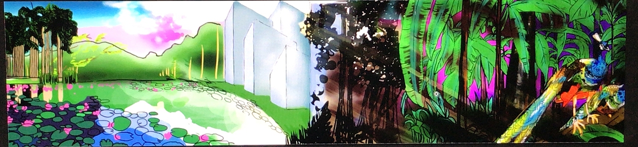 被鸽的房地产画册插画