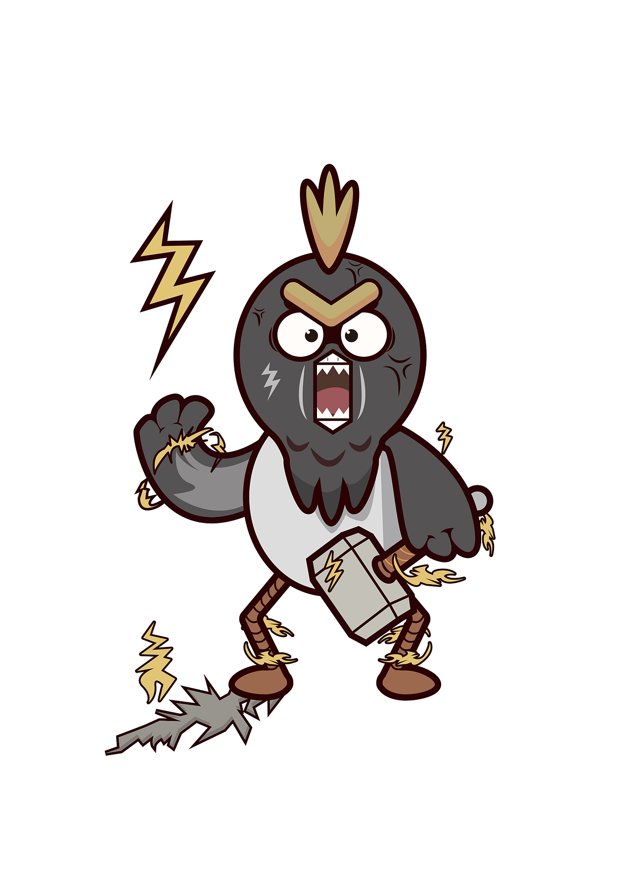 (寒鸦崽遇上王者)矢量插画练习