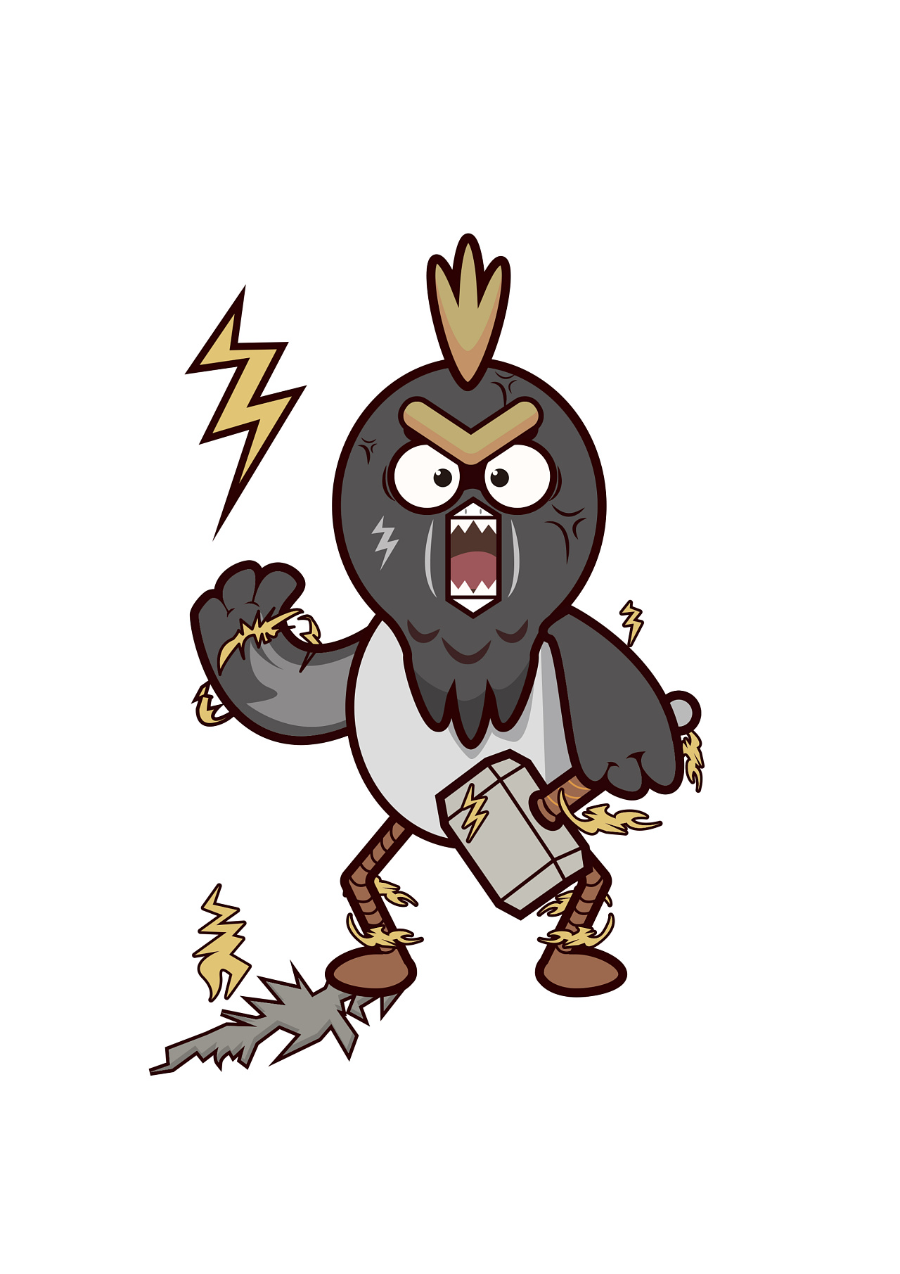 (寒鸦崽遇上王者)矢量插画练习